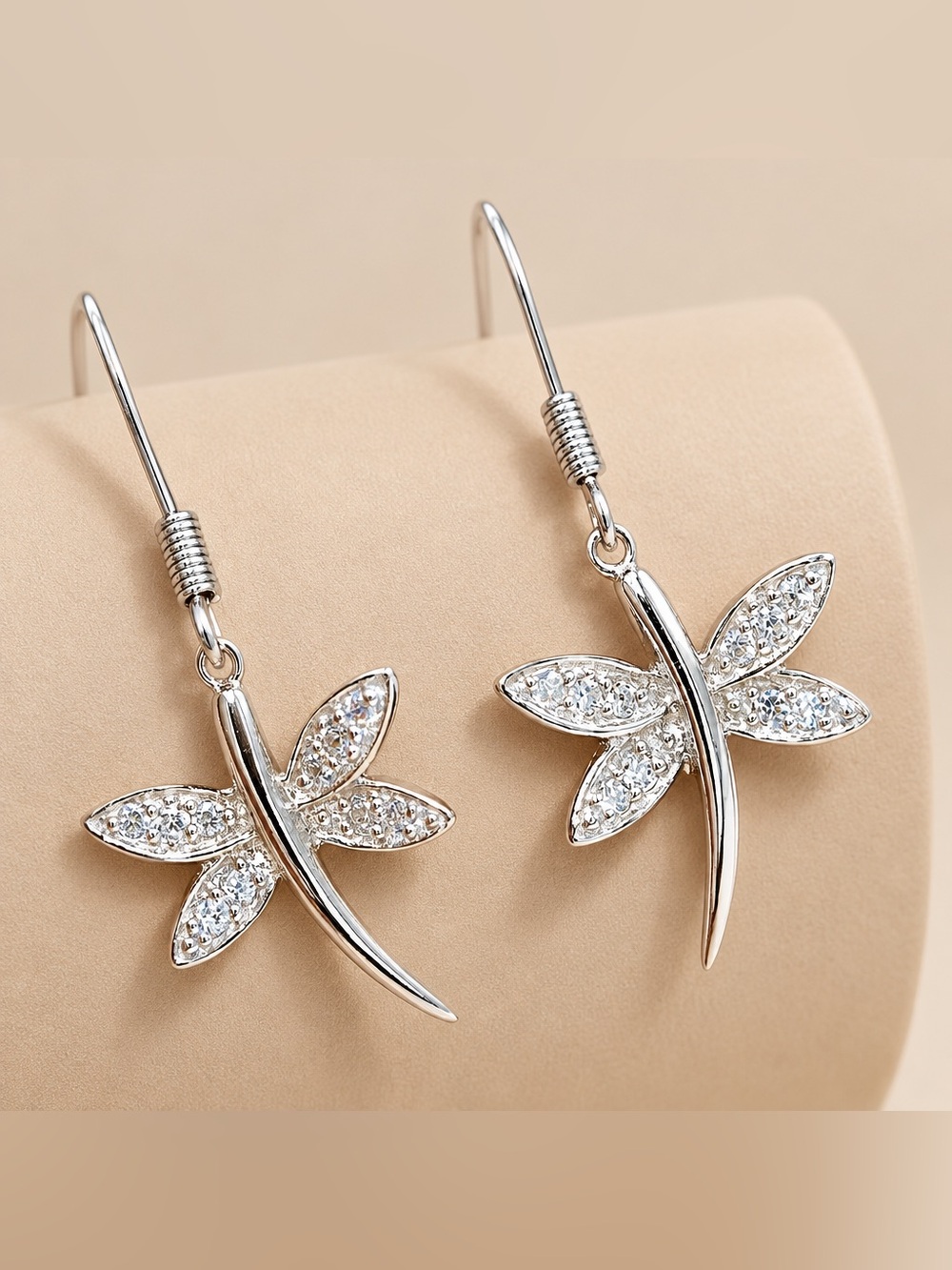 NEW! Dragonfly Moissanite Earrings